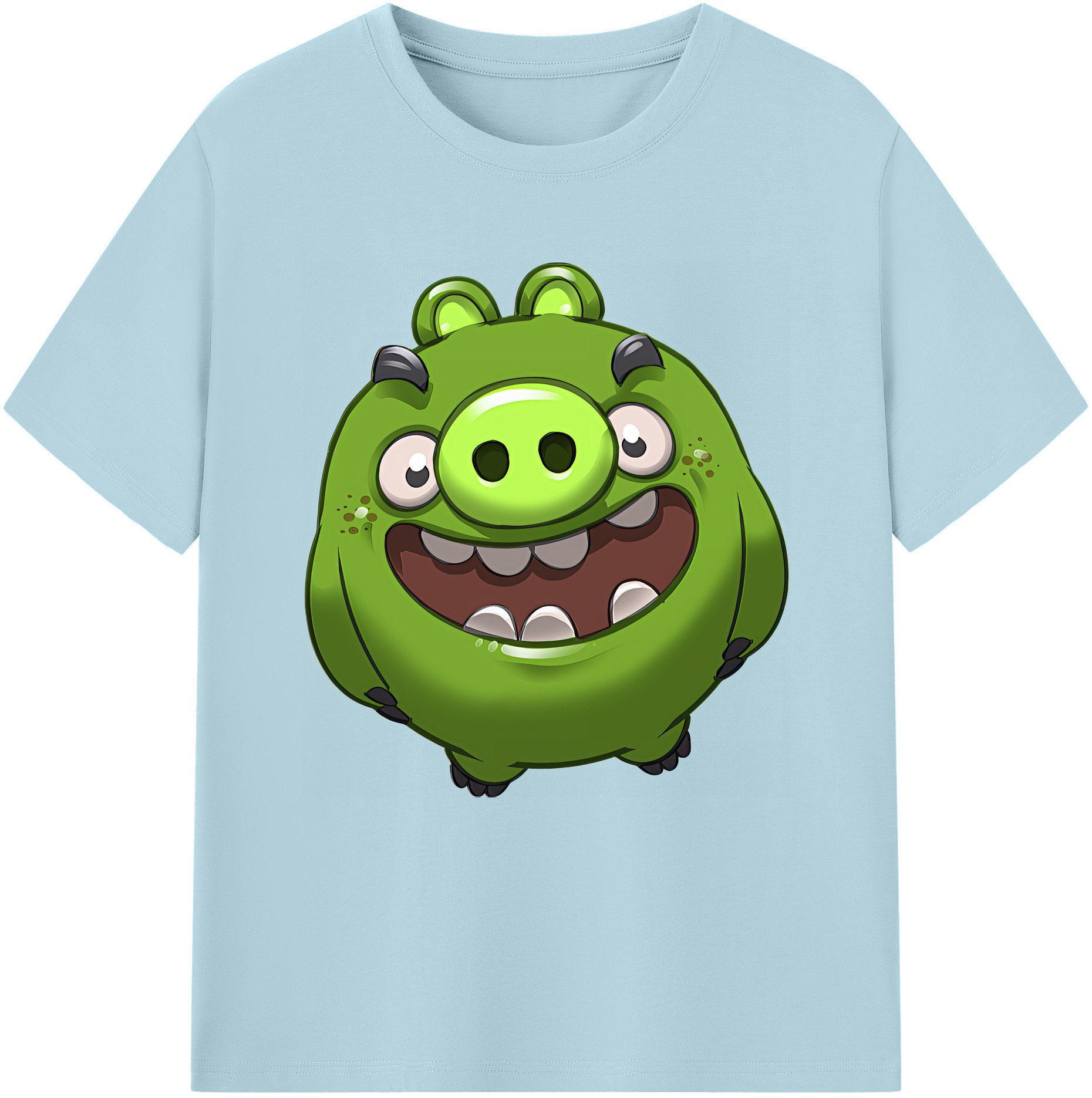 （画像用） Angry Birds アングリーバード 綿100％半袖Tシャツ（フロントプリント）
